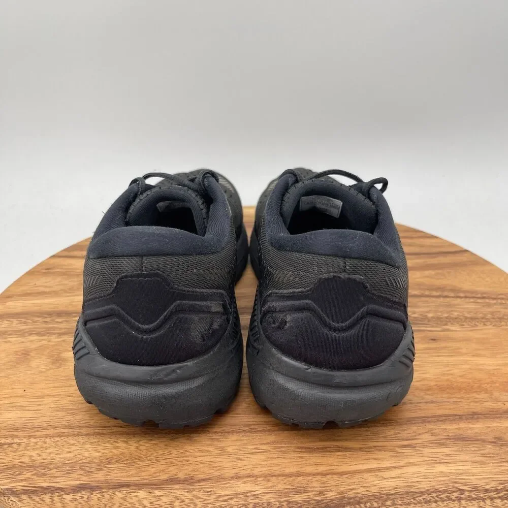 Brooks Addiction GTS 15 Shoes Mens Size 11.5 Triple Black Running Comfort Gym